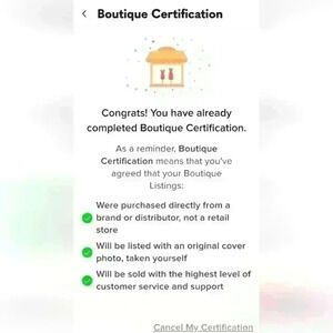 Boutique certification